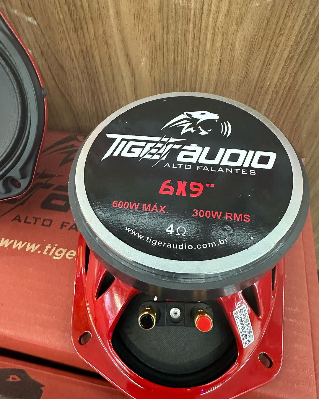 alto falante 6x9 tiger audio 300 rms medio trio goiano 4