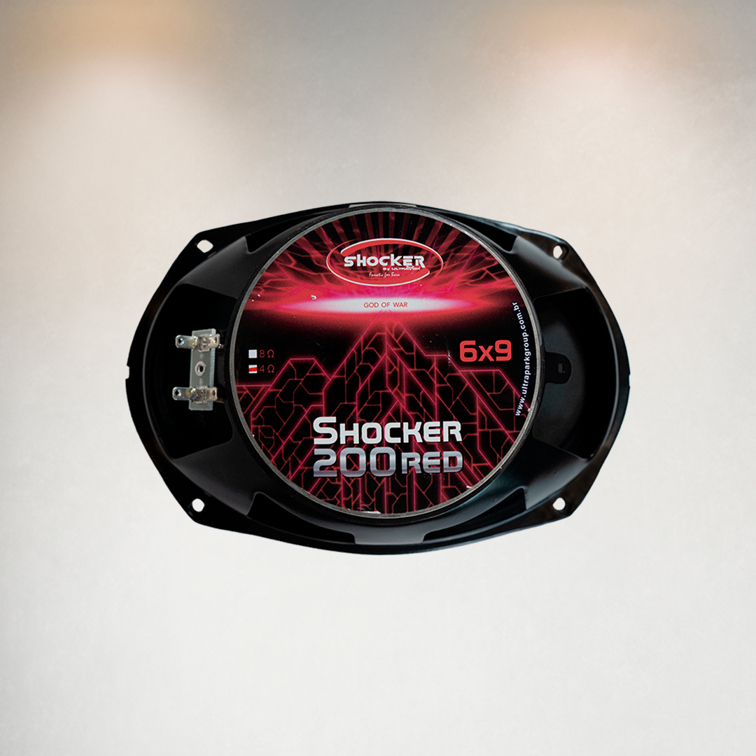 alto falante shocker red 6x9 200 rms 2