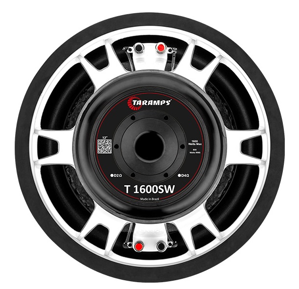 alto falante subwoofer taramps t1600sw 800 rms 12 polegadas 6