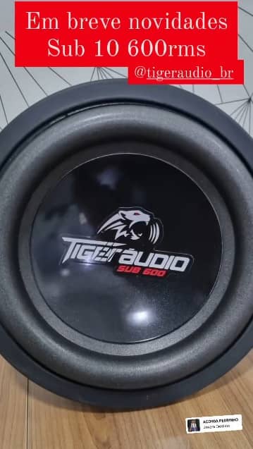alto falante tiger audio sub 600 rms 10 polegadas