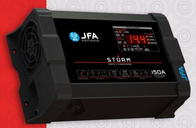 carregador fonte automotiva jfa storm 150 amperes
