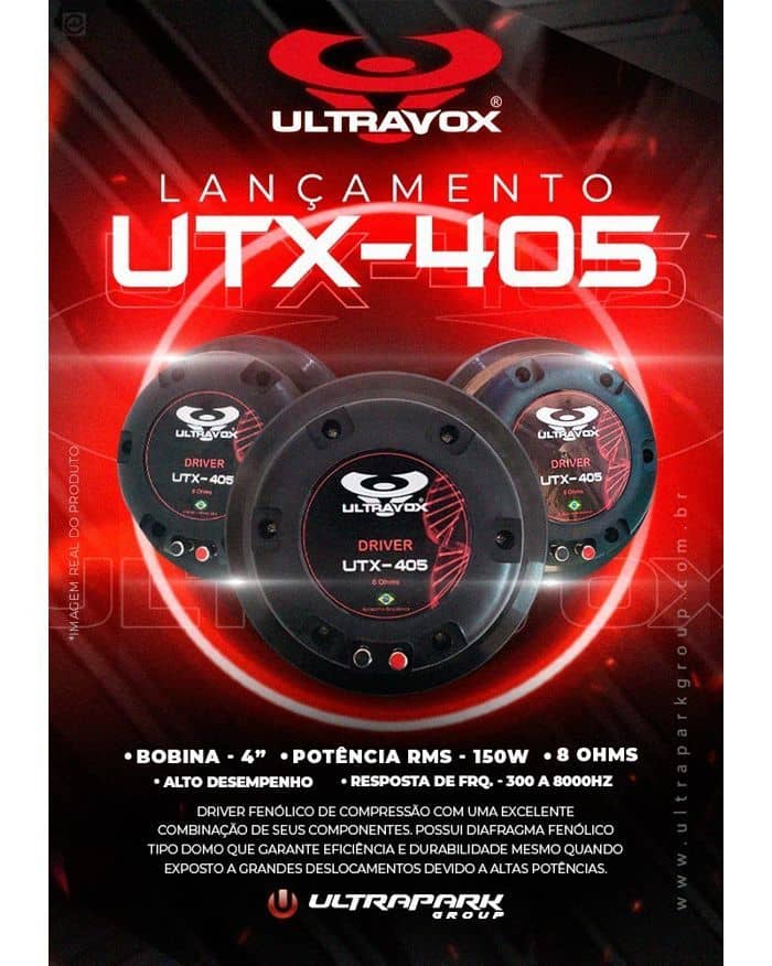 Driver Ultravox UTX405 150 rms Fenólico 2 Polegadas 1