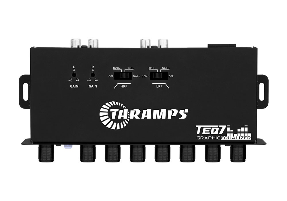 equalizador grafico taramps teq 7 bandas estereo 5