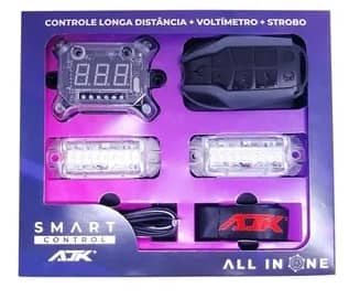 Kit Smart Control Ajk Voltímetro + Strobo + Controle Longa Distância 2