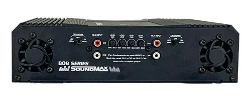 modulo amplificador soundmax bob3000 4 3000 rms 4 canais 4