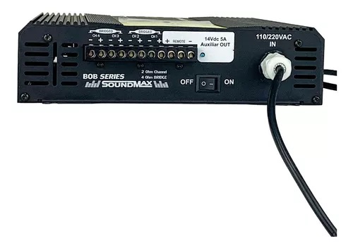 modulo amplificador soundmax bob3000 4 3000 rms 4 canais 5