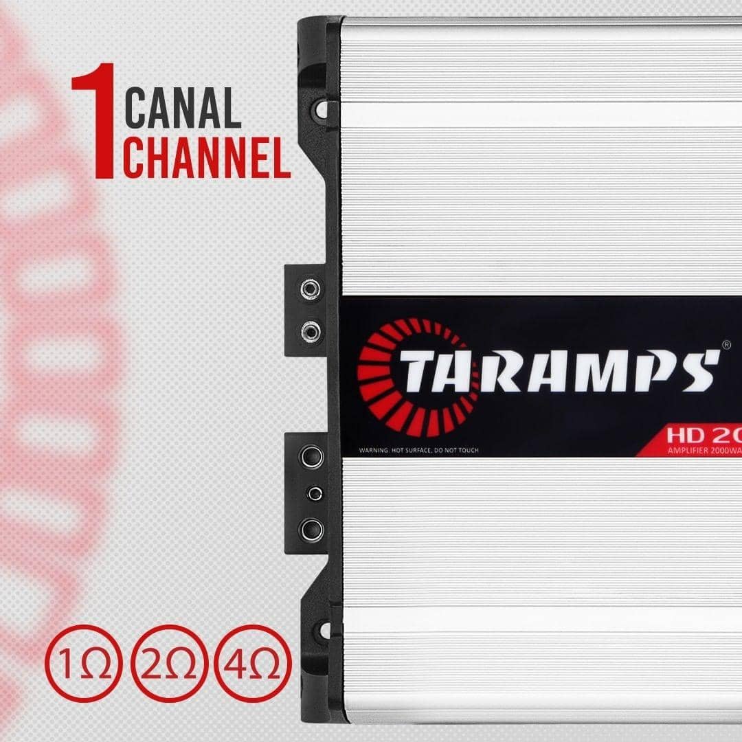 modulo amplificador taramps hd 2000 rms 1 canal 1 2 e 4 ohms 89