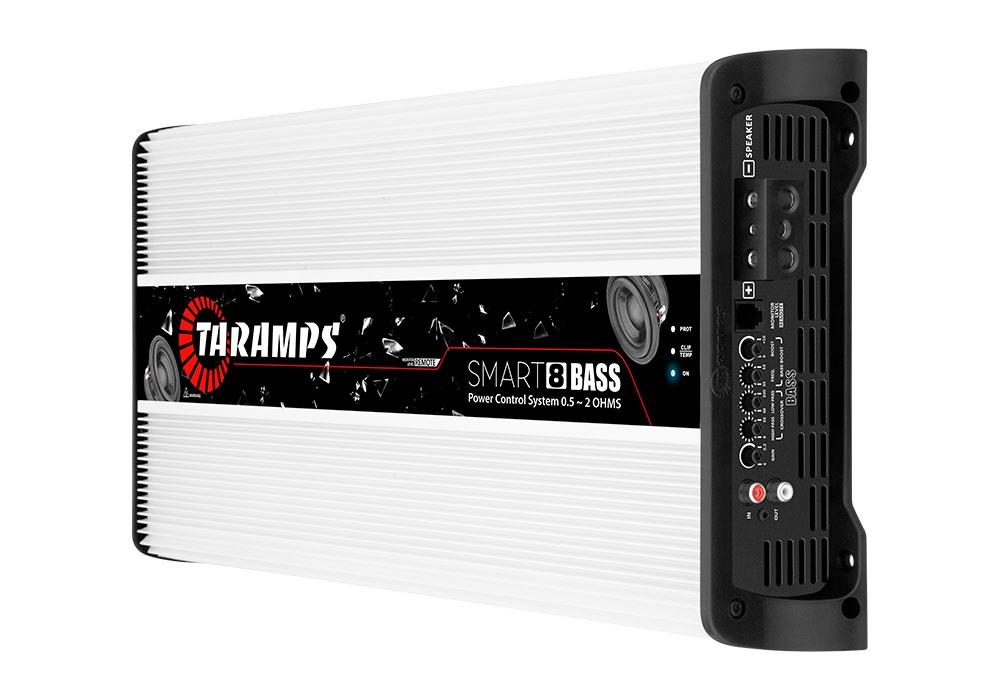 modulo amplificador taramps smart bass 8 8000 rms 1 canal 0,5 2 ohms
