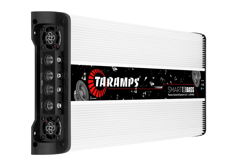 modulo amplificador taramps smart bass 8 8000 rms 1 canal 0,5 2 oms